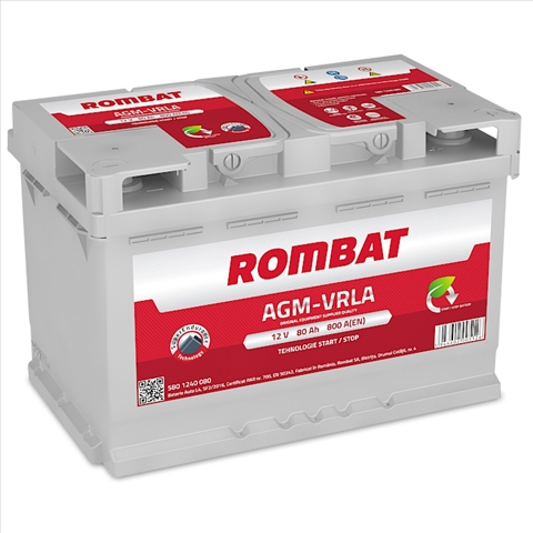 ROMBAT AGM VRLA 80AH 800A 315X175X190 +DR [1]