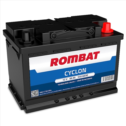 ROMBAT CYCLON 66AH 540A 278X175X190 +DR [1]