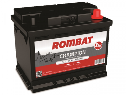 Baterii auto - ROMBAT CHAMPION 64AH 64AH 650A 60X175X190 +DR