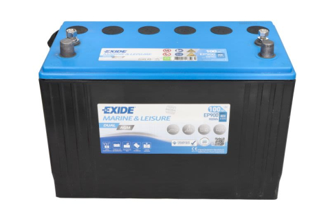 Baterii auto - BATERIE DUAL AGM 100AH 800A 330X 173X240 +STG