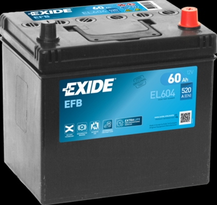 Baterii auto - BATERIE EFB 60AH 520A 230X 173X222 +DR