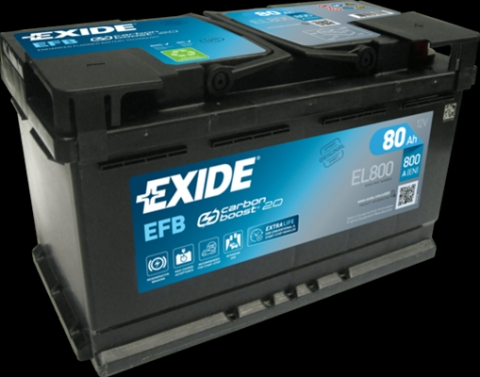 Baterii auto - BATERIE EFB 80AH 800A 315X 175X190 +DR