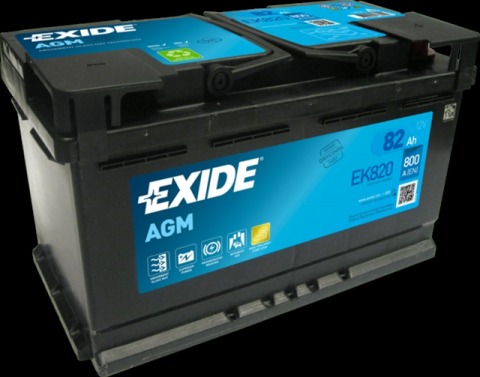BATERIE EXIDE AGM 82AH 800A 315X 175X190 +DR [1]