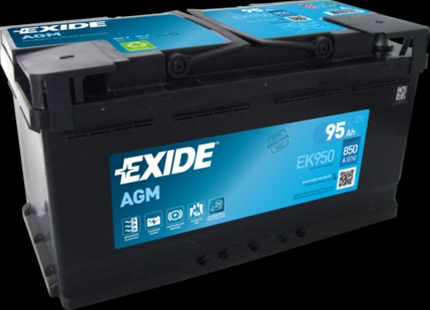 Baterii auto - EXIDE AGM 96AH 850A 353X 175X190 +DR