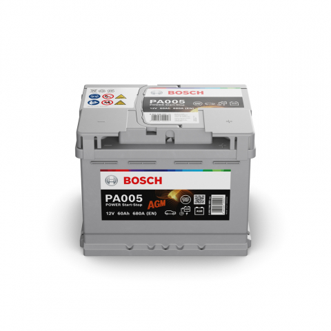 Baterii auto - BOSCH POWER AGM 12 V PA005 60AH 680A 242X175X190 +DR