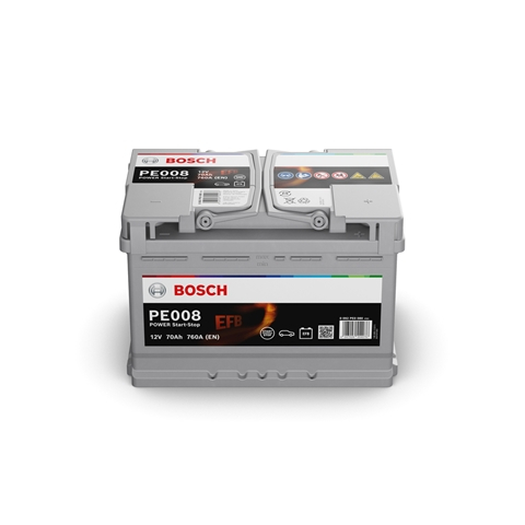 Baterii auto - BOSCH POWER EFB 12 V PE008 70AH 760A 278X175X190 +DR