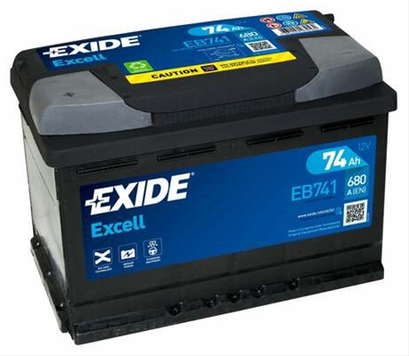 Baterii auto - EXIDE EXCELL 74AH 680A 278X 175X190 +STG