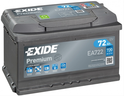 Baterii auto - EXIDE PREMIUM 72AH 720A 278X 175X175 +DR