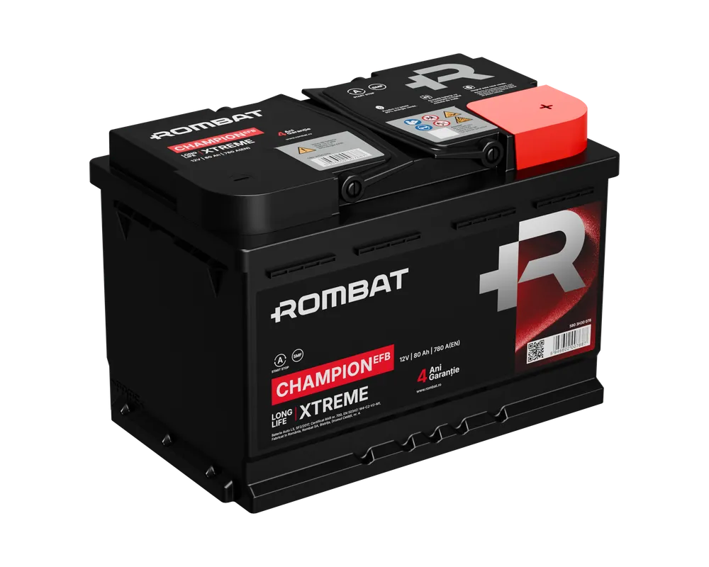Baterii auto - ROMBAT CHAMPION EFB 80AH 80AH 780A 278X175X190 +DR