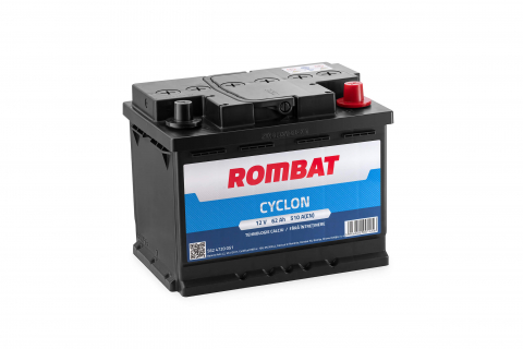 Baterii auto - ROMBAT CYCLON 62AH 510A 242X175X190 +DR