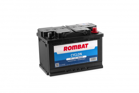 Baterii auto - ROMBAT CYCLON 72AH 600A 278X175X190 +DR