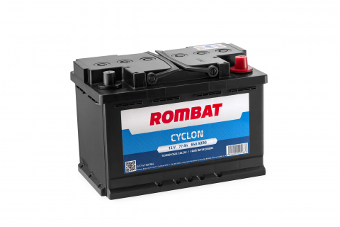 Baterii auto - ROMBAT CYCLON 77AH 640A 278X175X190 +DR