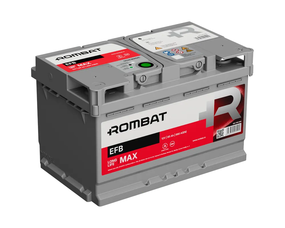 Baterii auto - ROMBAT EFB 65AH 680A 278X175X175 +DR