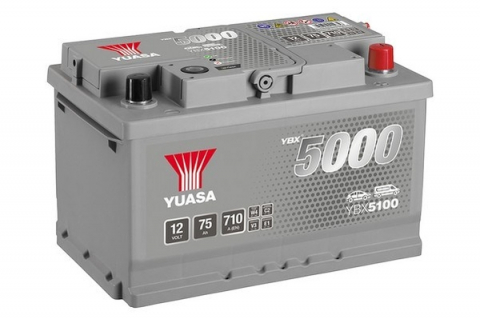 Baterii auto - YUASA 5000 SILVER 12V 75AH 710A 278X175X175 +DR