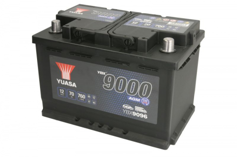 Baterii auto - YUASA 9000 AGM 12V 70AH 760A 278X175X190 +DR