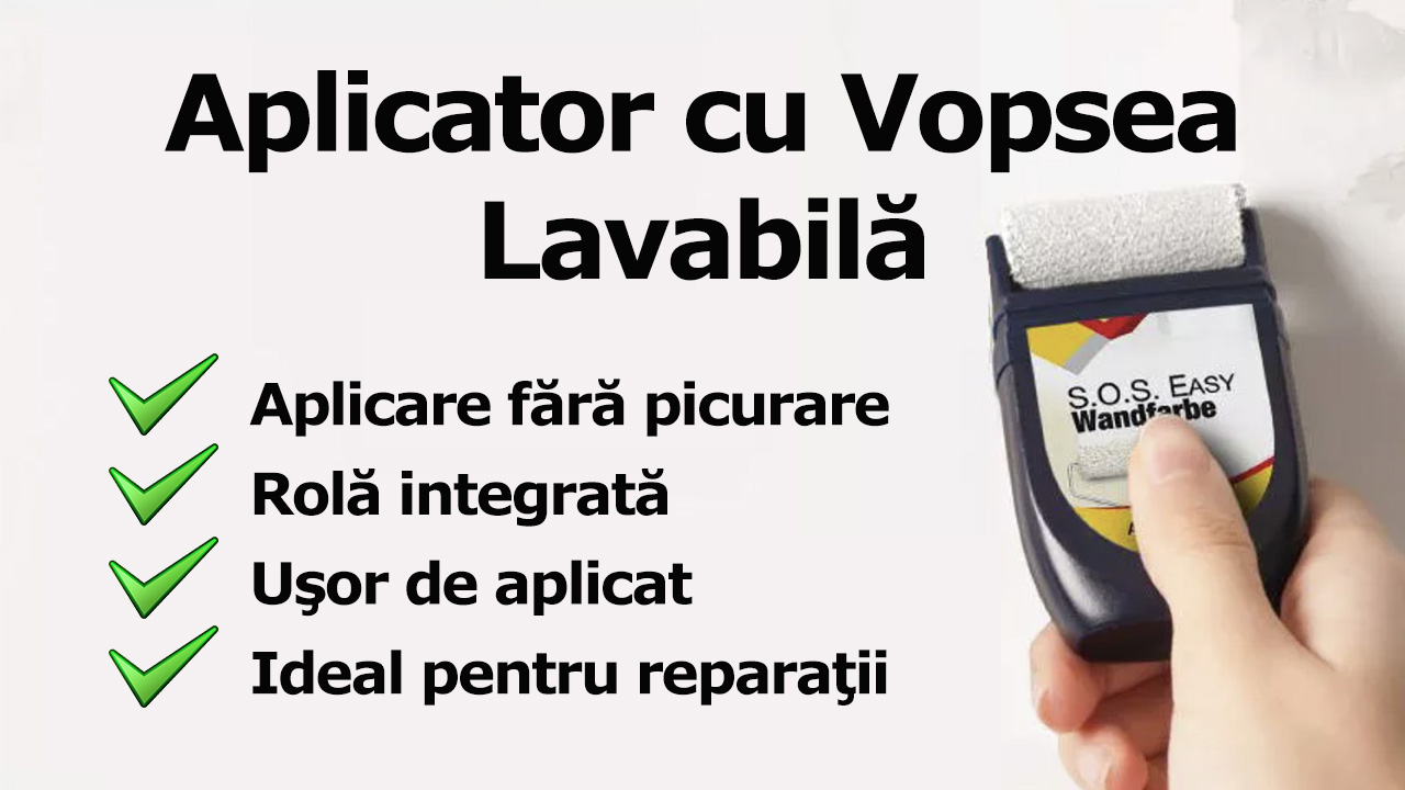 Cum să retușezi rapid imperfecțiunile pereților folosind Rola cu Vopsea Molto S.O.S Easy