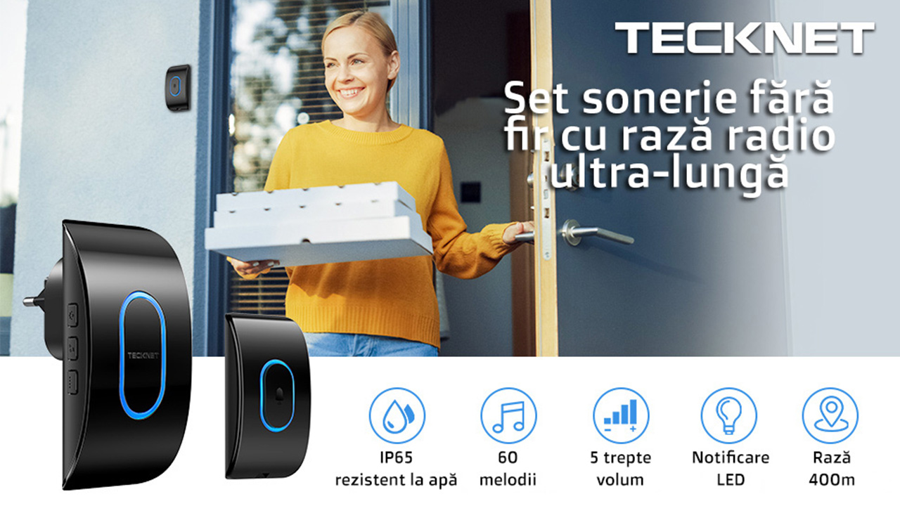 Cum să alegi și să instalezi o sonerie wireless TeckNet - Soluția ideală pentru casa sau apartamentul tău