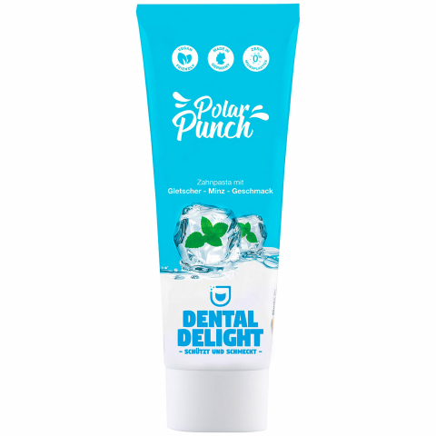 Pastă de Dinţi Vegană cu Aromă Intensă de Mentă, Polar Punch, Dental Delight, Made in Germany, 75ml [1]