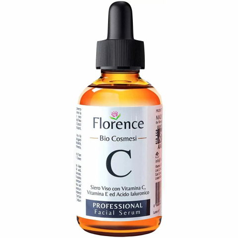 Ser cu Vitamina C, Acid Hialuronic, Vitamina E, Florence Bio, Antirid, Anti-imbatranire, iluminator, Organic, Vegan, 60ml [1]