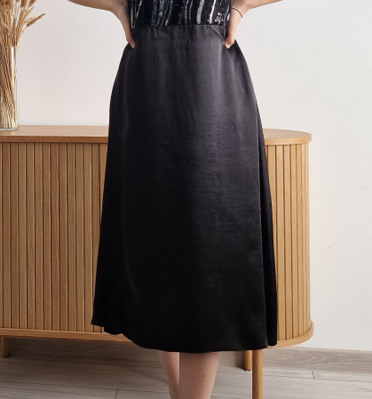 rochie-dama-paiete-negre-bust-fusta-satinata [1]