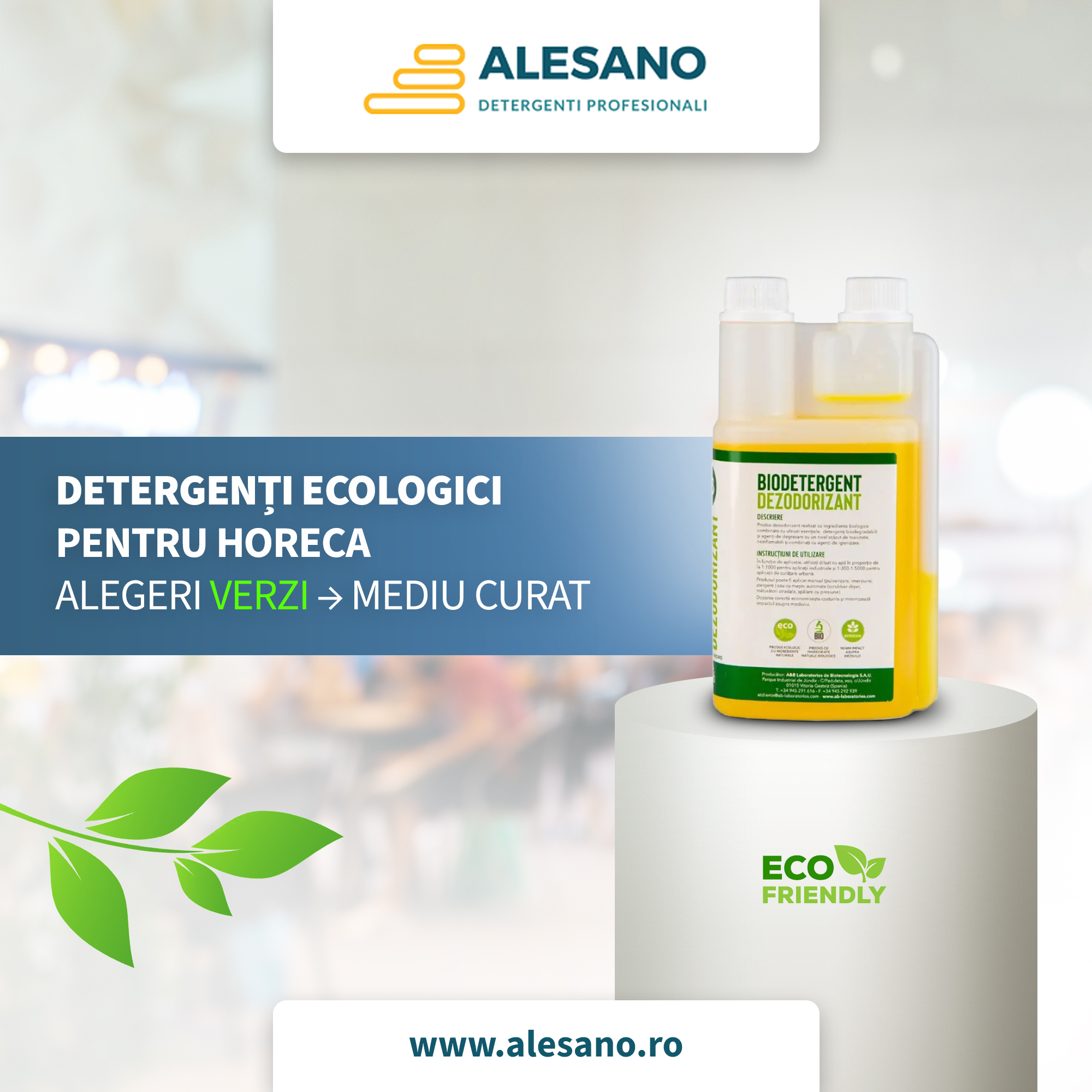 Detergenți ecologici pentru Horeca: alegeri verzi pentru un mediu curat