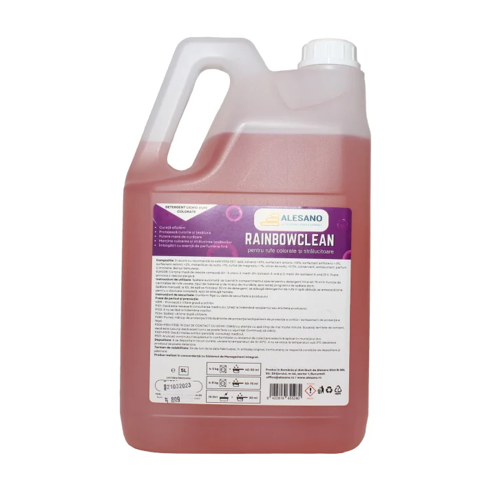 Alesano pachet PROMO 5L + 5L: RainbowClean detergent lichid de rufe colorate + AromaSoft balsam lichid de rufe [5]