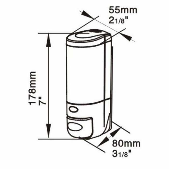 DOZATOR HOTELIER PLASTIC LIMPIO 280ML [3]