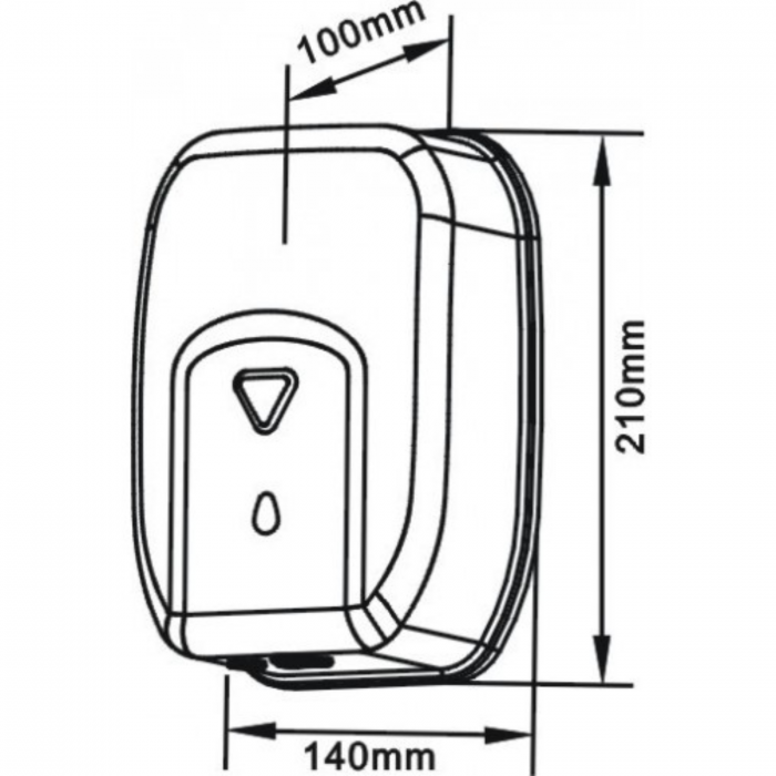 DOZATOR SAPUN CU SENZOR INOX LUCIOS LIMPIO 1200ML [2]