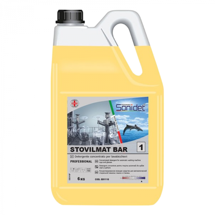 Pachet Detergent Stovilmat Bar 6kg și Clătitor Brillmat Bar 5L – Soluție Profesională pentru Mașini de Spălat Pahare Automate [2]