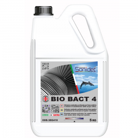 Detergenti - Activator fose septice, 4 tipuri de enzime, 5kg, Sanidet Bio Bact 4