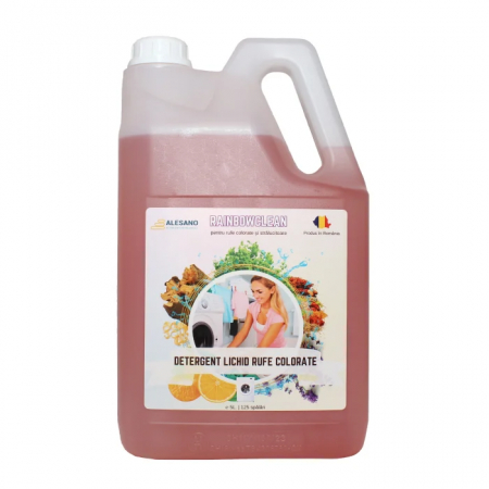 Alesano pachet PROMO 5L + 5L: RainbowClean detergent lichid de rufe colorate + AromaSoft balsam lichid de rufe [3]