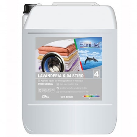 Detergent Lichid - Apret profesional pentru rufe, 25kg, Sanidet Lavanderia K-04 Apretto