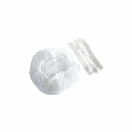 Consumabile Baie / Bucatarie - Bonete unica folosinta, 52 cm, 100 buc, albe, spunbond, Dr.Aleksander