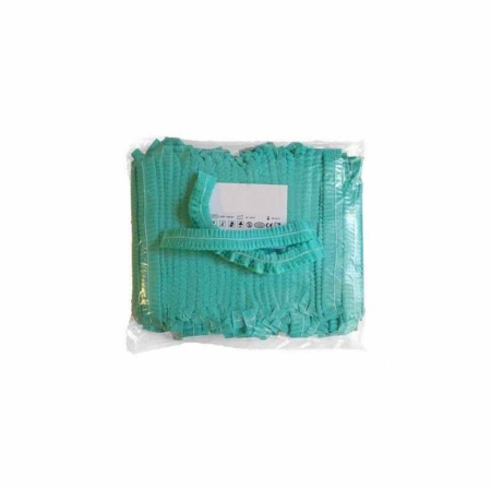 Echipamente Protectie de Unica Folosinta - Bonete unica folosinta, 52 cm, 100 buc, verzi, spunbond, Dr.Aleksander