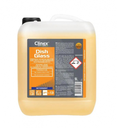 Detergenti - Clinex DishGlass 5L – Detergent Profesional pentru Pahare și Mașini de Spălat Vase Automate