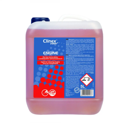 Solutie Curatare Motor - Clinex EXPERT+ Engine 5L – Detergent Profesional pentru Curățarea Motoarelor și Componentelor Auto