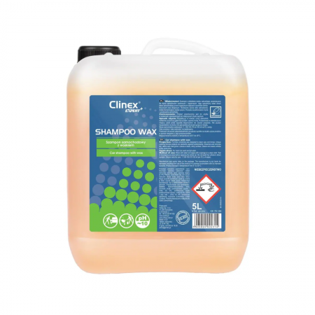 Spuma Activa Auto - Clinex EXPERT+ Shampoo 5L – Șampon Auto Profesional cu Ceară Naturală pentru Protecție și Strălucire