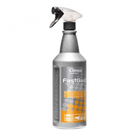 CLINEX FastGast, 1 L, cu pulverizator, solutie degresare suprafete murdare de grasime dificila
