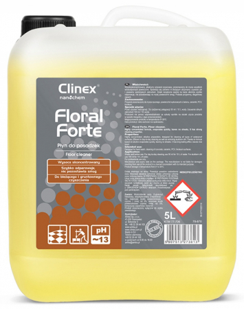 Solutie Gresie - Clinex Floral Forte 5L – Detergent Lichid Profesional pentru Curățarea Pardoselilor