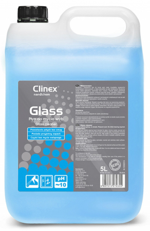 Solutie Geamuri - Clinex Glass 5L – Soluție Profesională pentru Curățarea Geamurilor și Suprafețelor din Sticlă