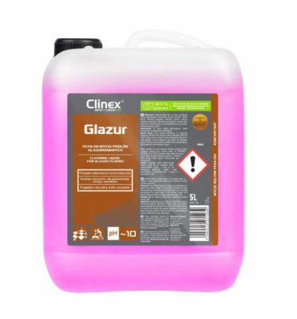 Solutie Gresie - Clinex Glazur 5L – Detergent Profesional pentru Suprafețe Glazurate
