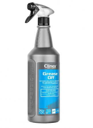 Degresant Universal - Clinex GreaseOff 1L – Detergent Profesional cu Pulverizator pentru Grăsimi și Suprafețe Lavabile