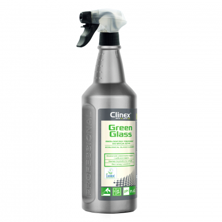 Solutie Geamuri - Clinex Green Glass 1L – Soluție Ecologică pentru Curățarea Geamurilor și Oglinzilor