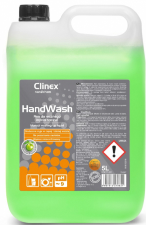 Detergent Vase - Clinex Hand Wash 5L – Detergent Profesional pentru Degresarea Vaselor, cu Miros de Măr
