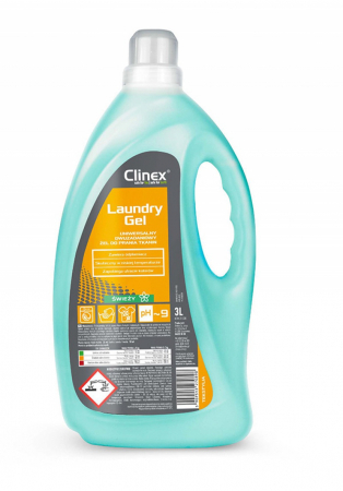 Detergent Lichid - Clinex Laundry Gel Fresh 3L – Detergent Gel Profesional pentru Spălarea Rufelor