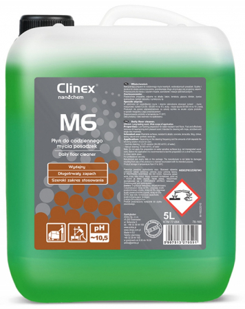 Solutie Gresie - Clinex M6 Medium 5L – Detergent Profesional Fără Spumă pentru Curățarea Pardoselilor