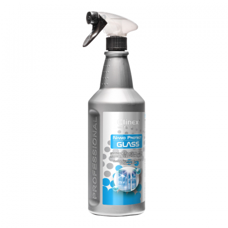Solutie Geamuri - Clinex NanoProtect Glass 1L – Soluție Profesională pentru Curățarea Geamurilor cu Efect Anti-Aburire