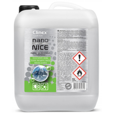 Dezinfectant Suprafete - CLINEX NanoProtect Silver Nice 5L dezinfectant aer conditionat si ventilatie