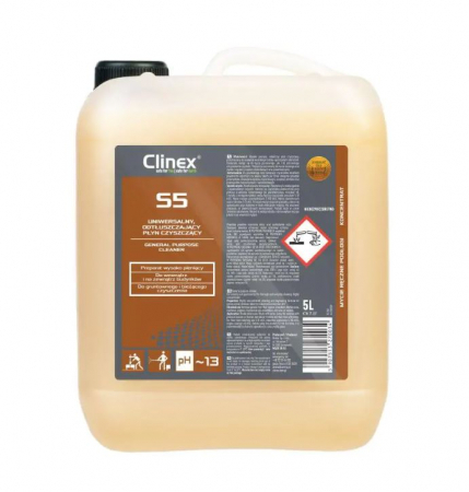 Degresant Universal - Clinex S5 5L – Detergent și Degresant Universal pentru Suprafețe Rigide