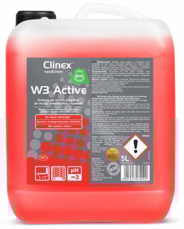 Promotii - Clinex W3 Active Bio 5L – Detergent Profesional pentru Curățarea și Igienizarea Băilor și Toaletelor